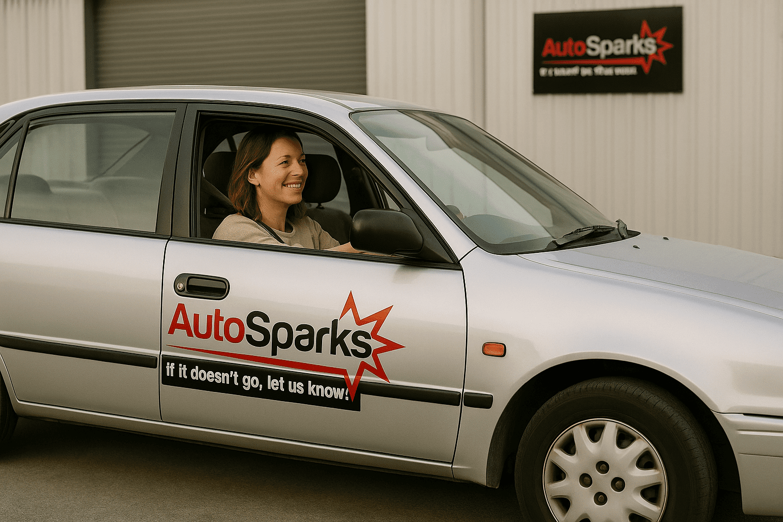 Driving to AutoSparks for Service; courtesy car